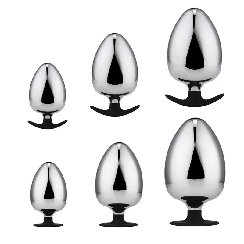 Hot Selling Anal Plug Dildo Huge Fist Strap On Sex Toys For Men/Women Masturbators Stainless Steel Toys Big Butt Plug Wearable