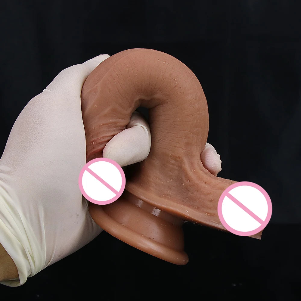 32CM Realistic Silicone Dildo Super Large Penis Sex Toy For Men Women With Thick Glans Real Dong Powerful Suction Cup Stiff Cock