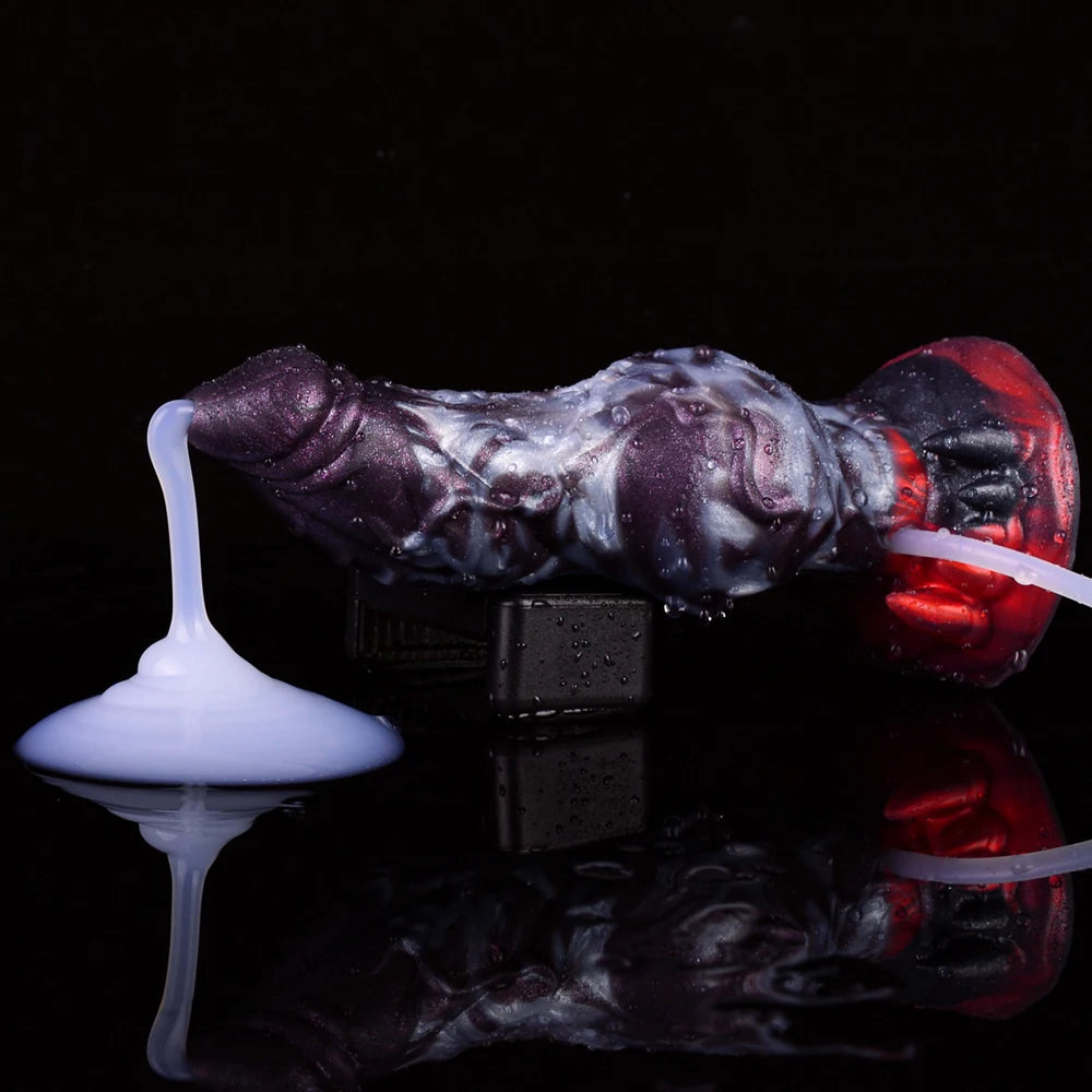 SMMQ Silicone Squirting Dildo With Dog Knot Ejaculation Penis Female Vagina Masturbation Adult Sex Toy Shop 18