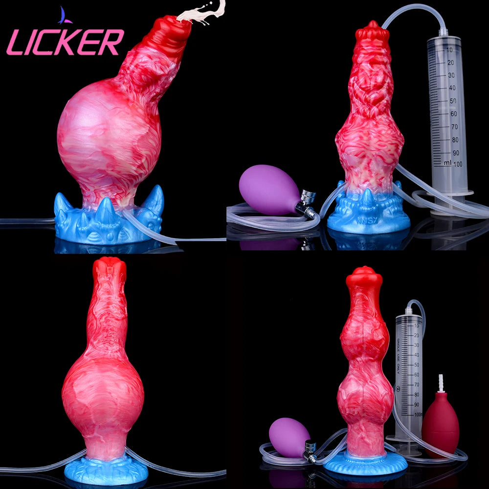 LICKER Anal Dildo Silicone Monster Cock Tongue Penis Vaginal Massager Anal Plug Women Masturbation Sex Toy Couple Flirting Game