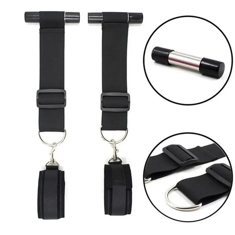 BDSM Harness Adjustable Handcuffs Hanging On Door Sex Bondage Restraints Flirting Sex Toys For Woman Bondage Gear Adult Sex Shop