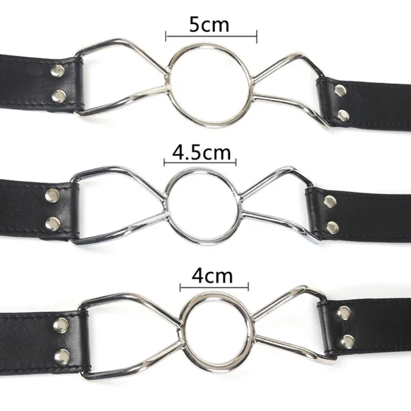 Open Mouth Gag BDSM Bondage Restraints Breathable Ring Harness Strap Fetish Sex Toys For Couples Oral Gags Cosplay Adult Games