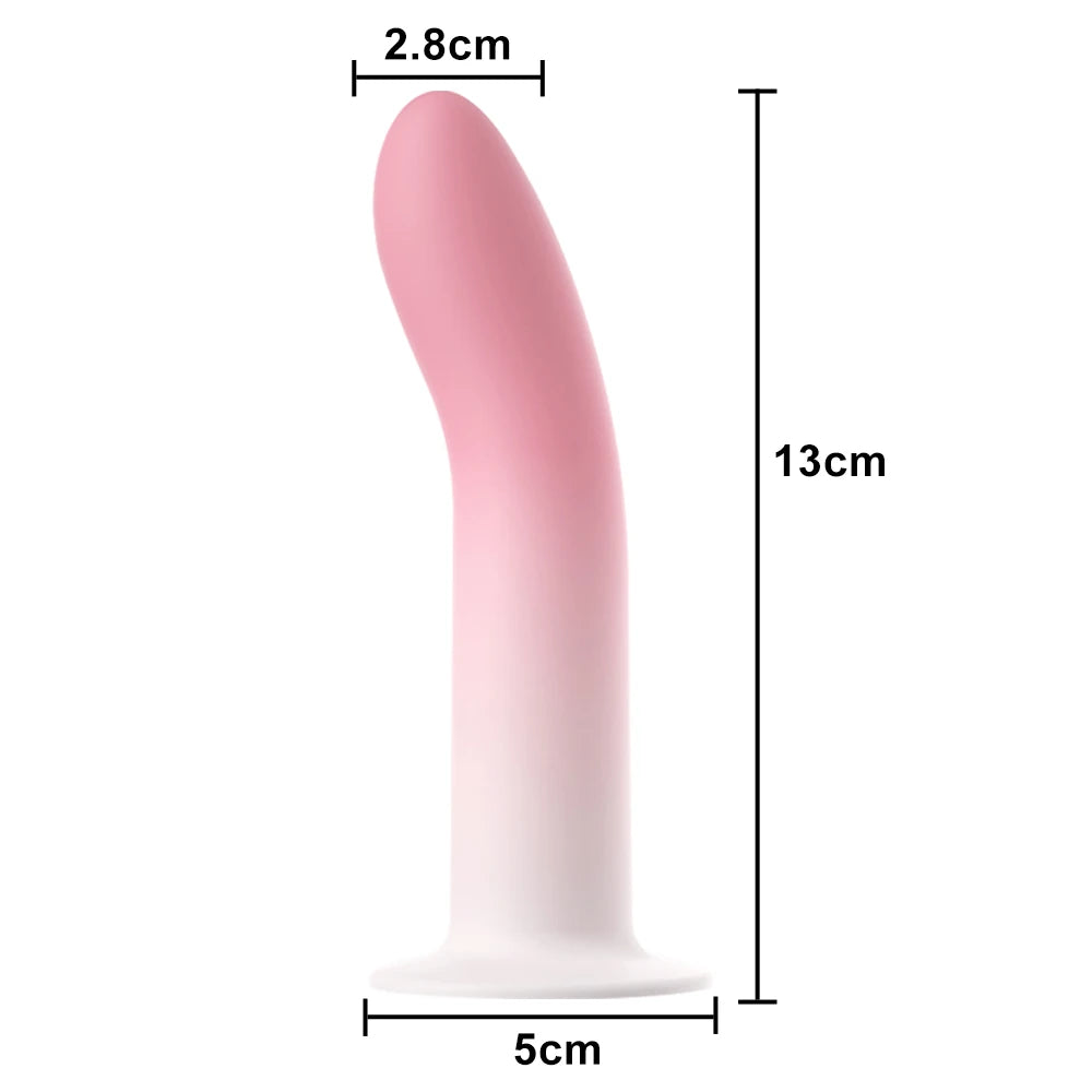 Flexible Liquid Silicone Dildo For Begginner Anal plug Prosate Massager G Spot Personal Massage Tool Suction Cup  Female Sex Toy