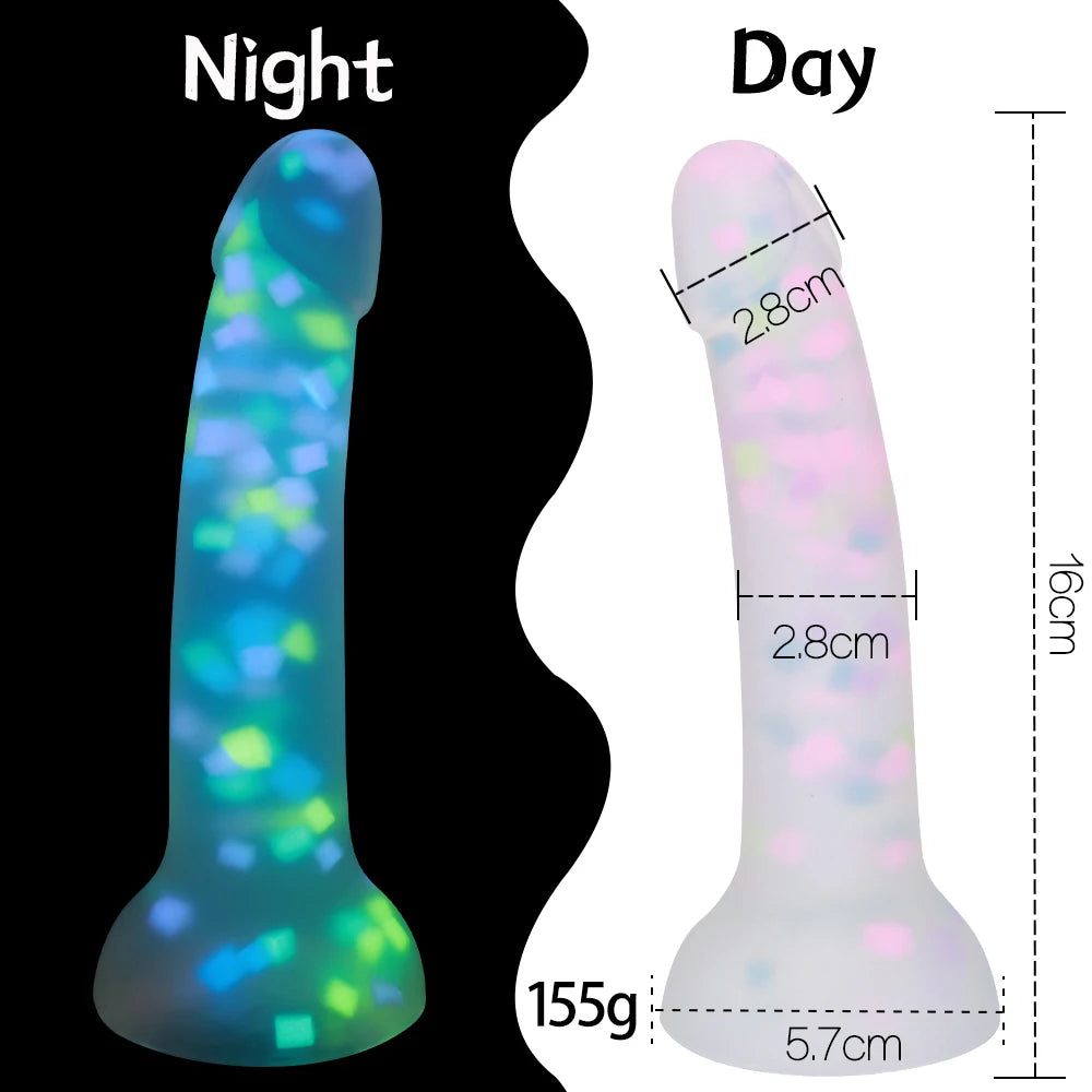 Realistic Luminous Dildo Powerful suction cup Adult games Huge Penis Big dick Female Masturbation Device Erotic Sex Toys for Cou