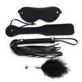 4-Piece Adult SM BDSM Bondage Kit Set Premium Leather Sex Toy for Couples