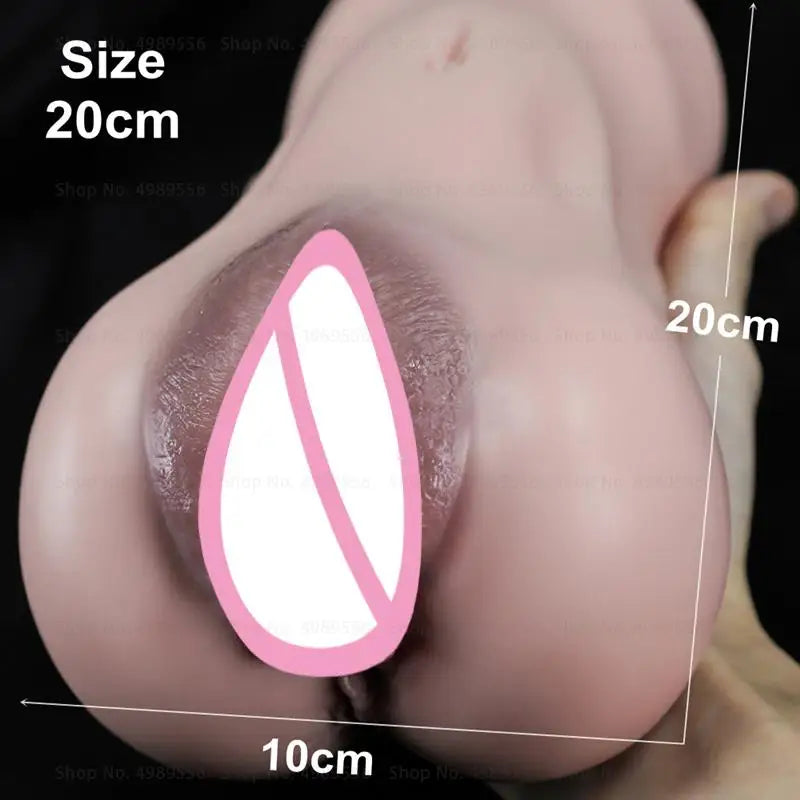 18+ Realistic Sexual Pussy 2 in 1 Erotic Toys Gadgets Silicone Pocket Pussy Anal Sex Tooys For Men Adult Supplies Male Pleasure