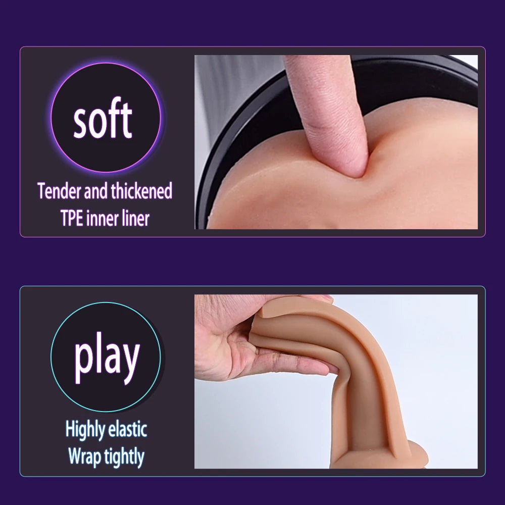 Realistic Vagina Male Masturbator TPE Soft Tight Pussy Erotic 18+ Adult Toys Sex Toys For Men Masturbatings machine Sex shop