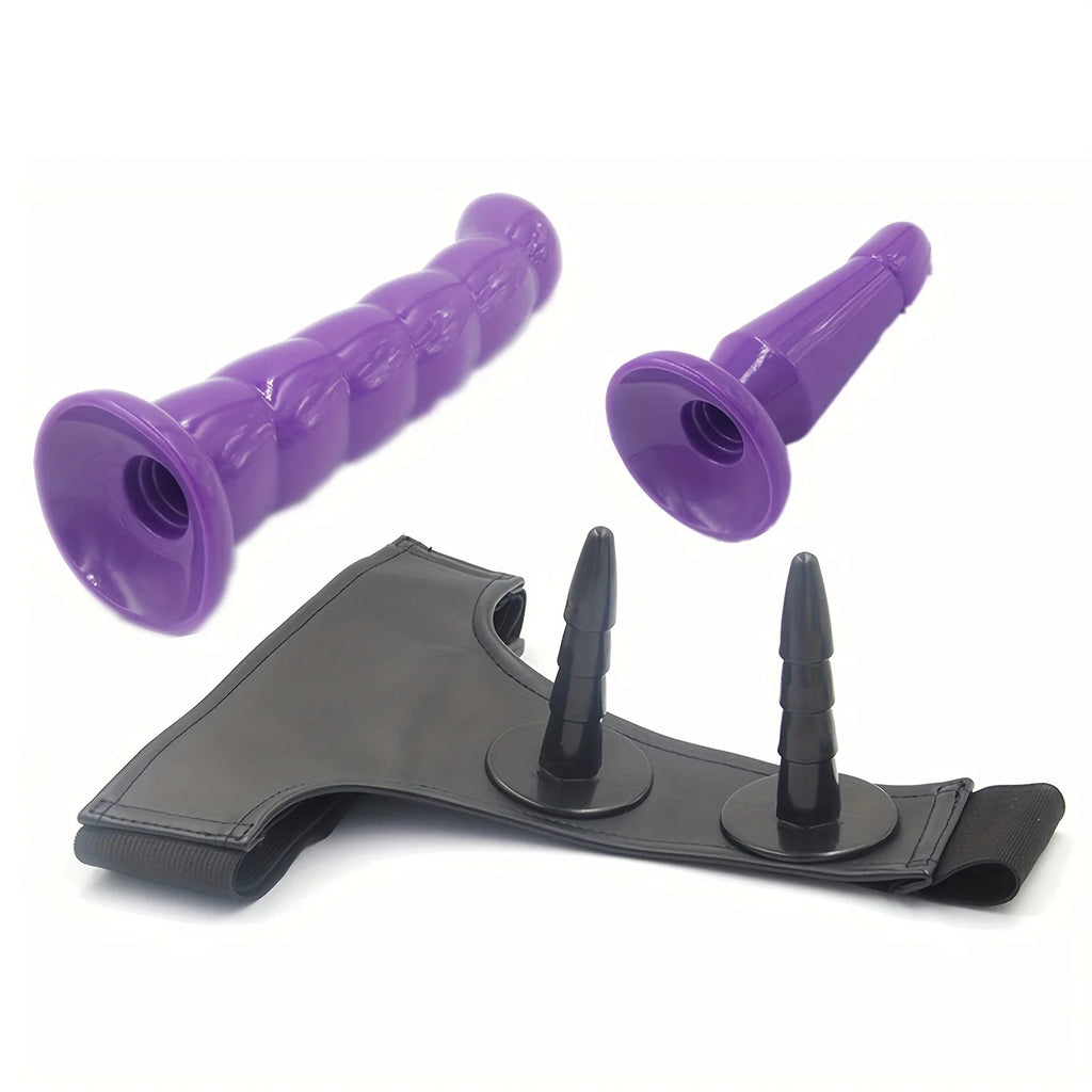 Strap On Dildos for Lesbian Adjustable Belt Double Dildo Realistic Penis Wearable Penis Adult Sex Toys Strapon Product for Woman