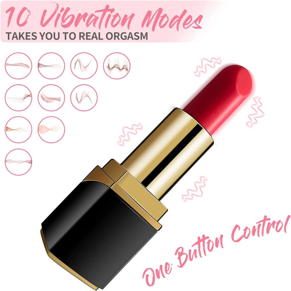 Adult Toys Mini Lipstick Vibrator for Women Masturbation Vibration Nipple Clitoral Vagina Stimulation Female Sex Toys Adults 18