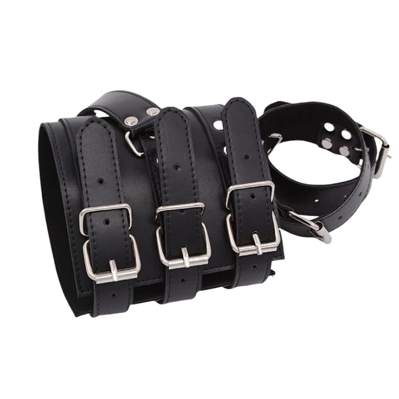 BDSM Bondage Body Restraints Reverse Back Handcuffs Adult Products Sex Game PU Leather Cuffs Sex Toys for Women Couples