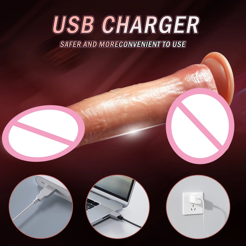 Super Realistic Dildo Vibrator Silicone Penis Anal Sex Female G-Spot Masturbator Adult Sex Toy Lesbian Gay Butt Plug For Women