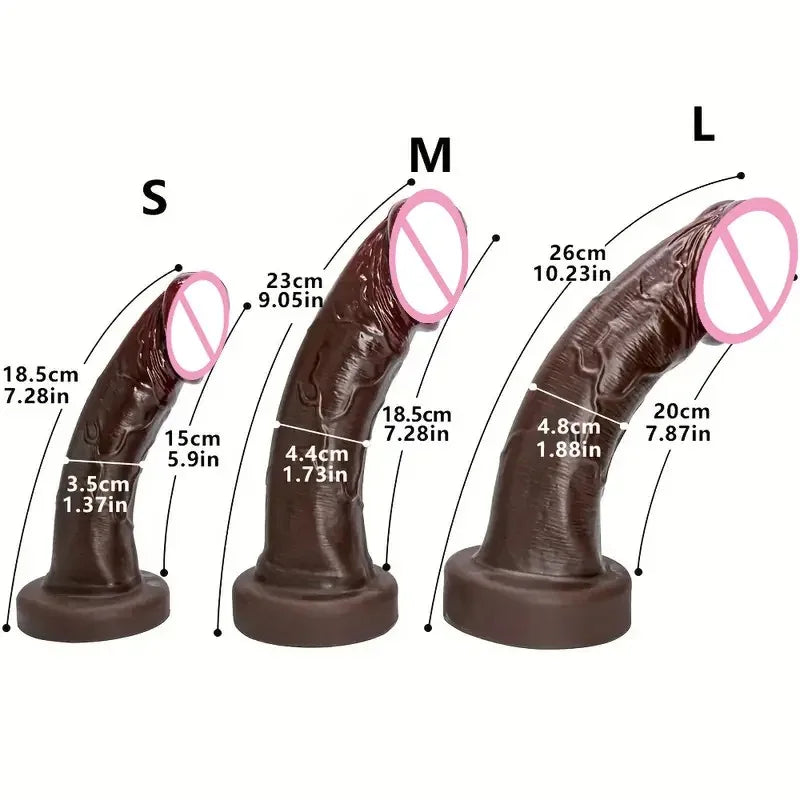 Soft Realistic Huge Glans Dildo For Female Masturbation Big Penis Anal Silicone Dildos With Suction Cup Dick Sex Toys for Women