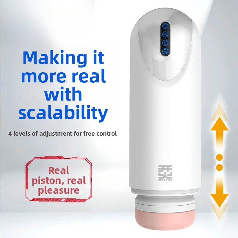 Realistic Automatic Male Masturbator, Powerful Sucking & Thrusting Stimulation Hands-Free Electric Adult Sex Toys for Men
