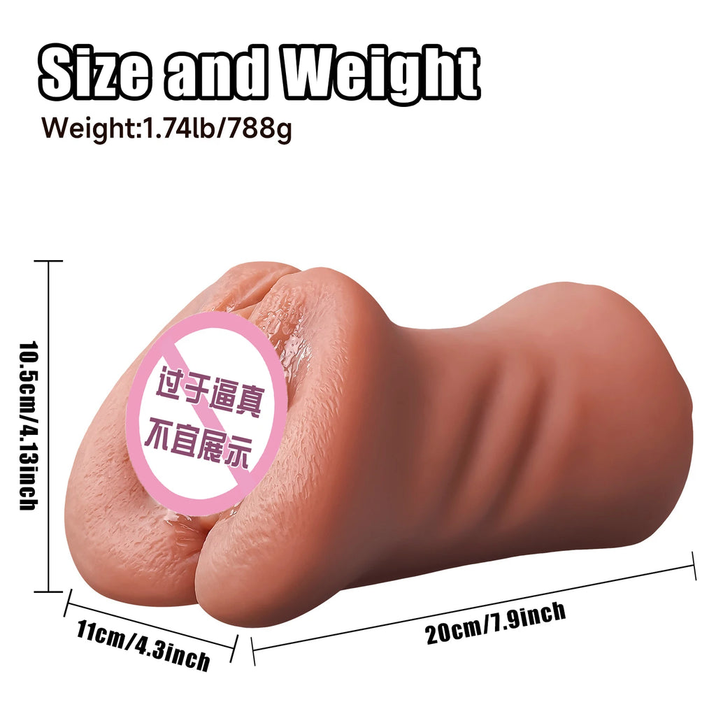 Male Stimulation 3 in 1 Pocket Pussy Masturbation Realistic Textured Vagina Tight Anus Real  Blowjob Adult Men Erotic Toys
