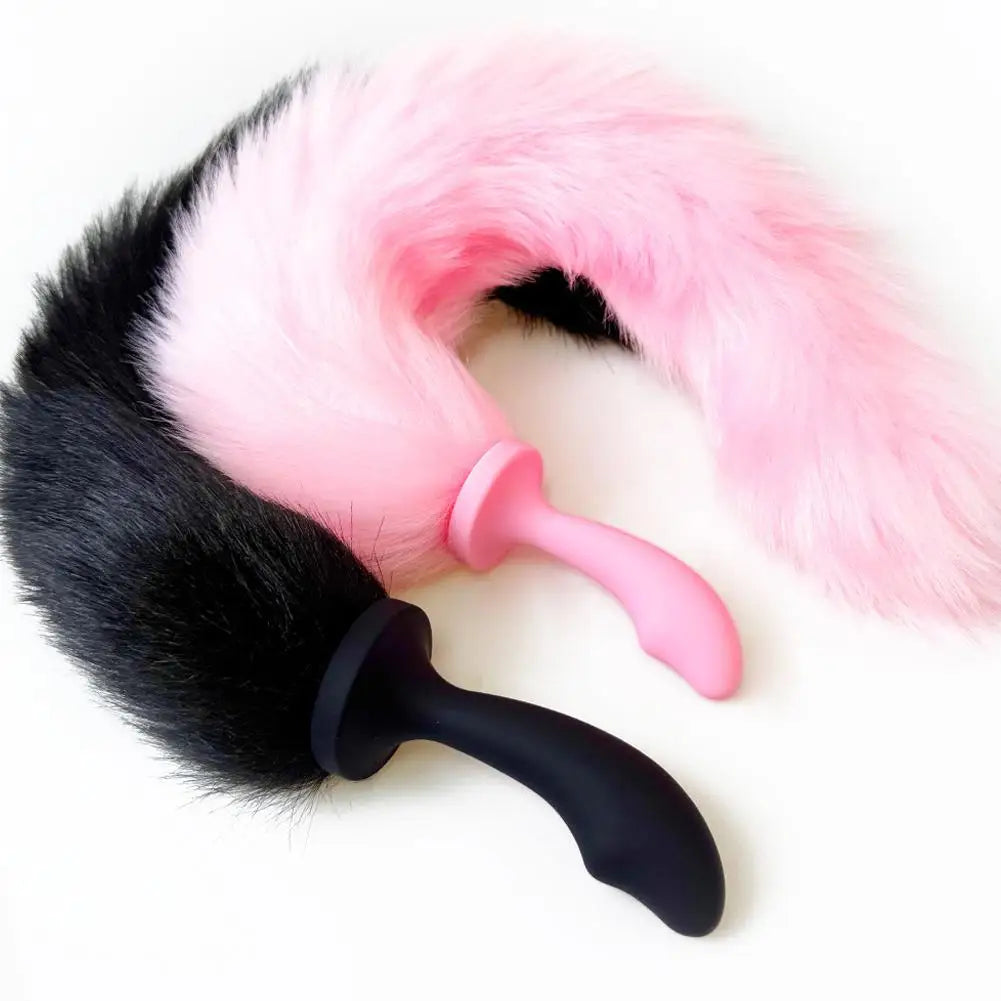 Silicone Sexy Fox Tail Anal Plug Anal Dilator For Women Men Butt Plug Dildos Small Tail Anal Plug Cosplay Sex Toys For Adult
