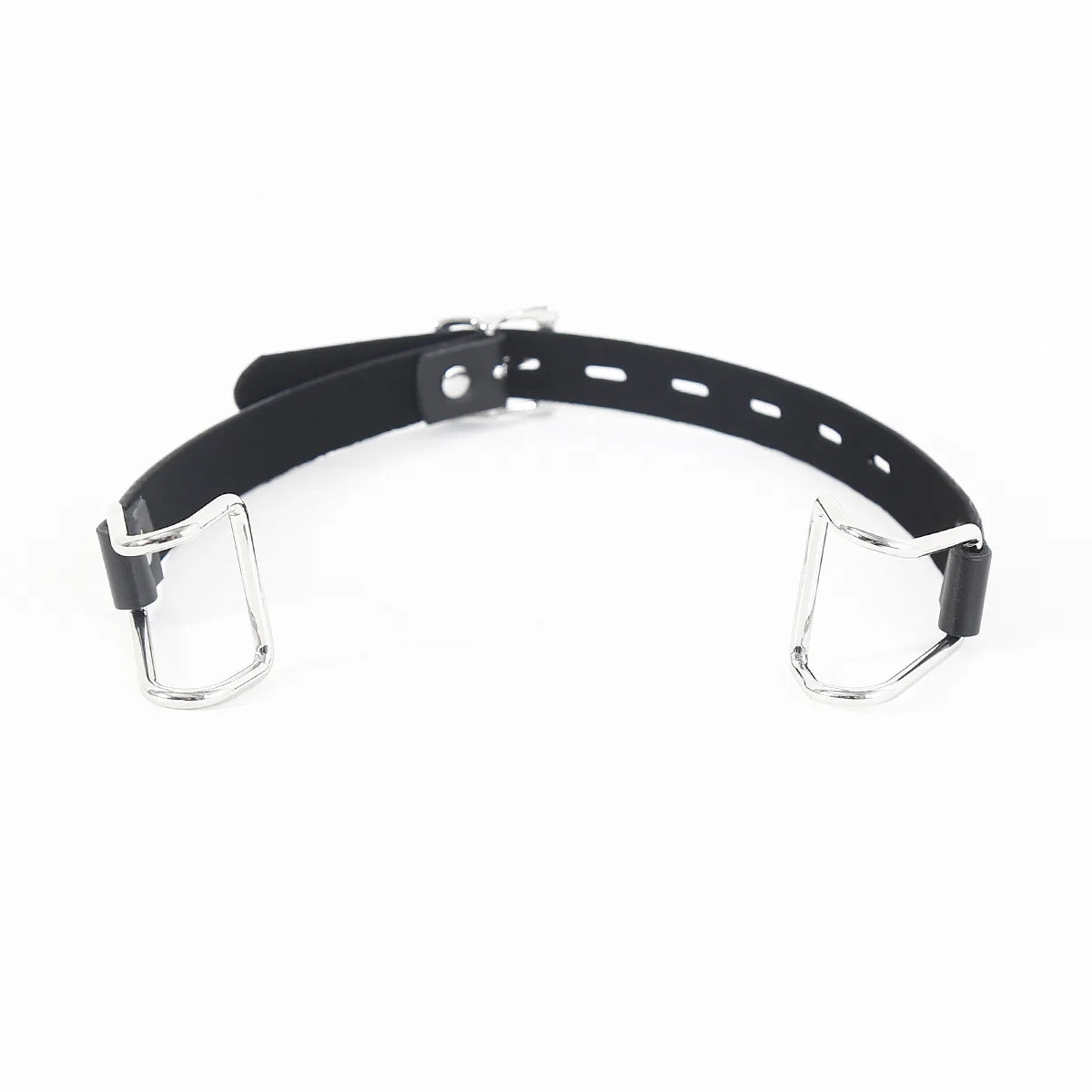 Stainless Steel Spider Ring Gag BDSM Bondage,Nose & Mouth Hook Spreader Leather Head Harness ,Sex Toys For Couples Restraints