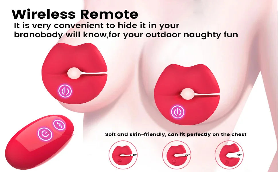 Vibrating Nipple Clamps Vibrator 9 Vibration Modes Magnetic Nipple Stimulation BDSM Adult Sex Toys for Women Couples Pleasure