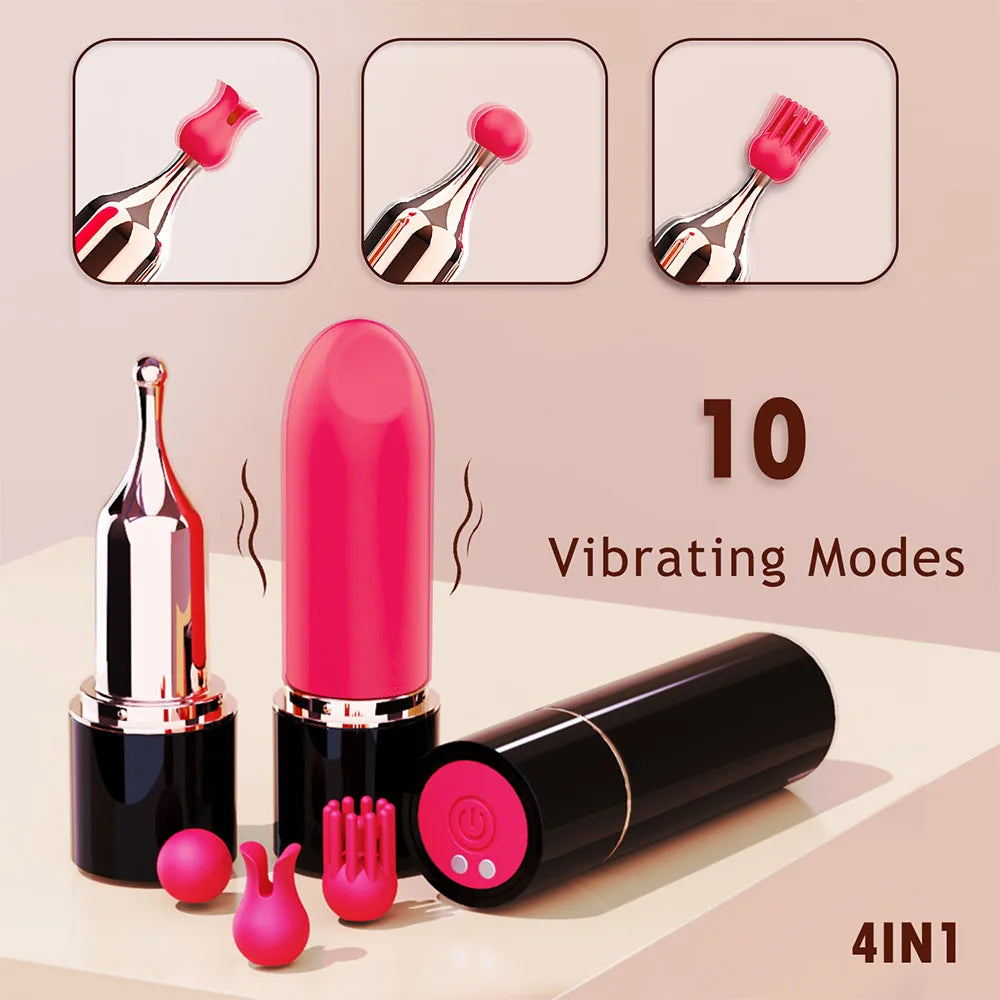 Adult Toys Mini Lipstick Vibrator for Women Masturbation Vibration Nipple Clitoral Vagina Stimulation Female Sex Toys Adults 18