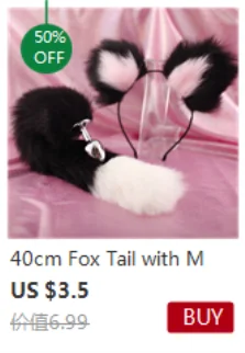 Role-playing Sex Games, Men and Women Sex Toys,1pcs,BDSM Three Size Dog Tail Anal Plug, Animal Tail Butt Plug