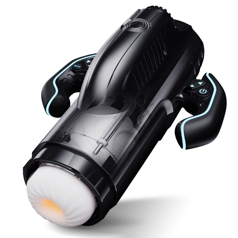 Fully Automatic Masturbator with gamepad Powerful Vacuum Sucking Blowjob High-Speed Piston Telescopic Heating Male Masturbation