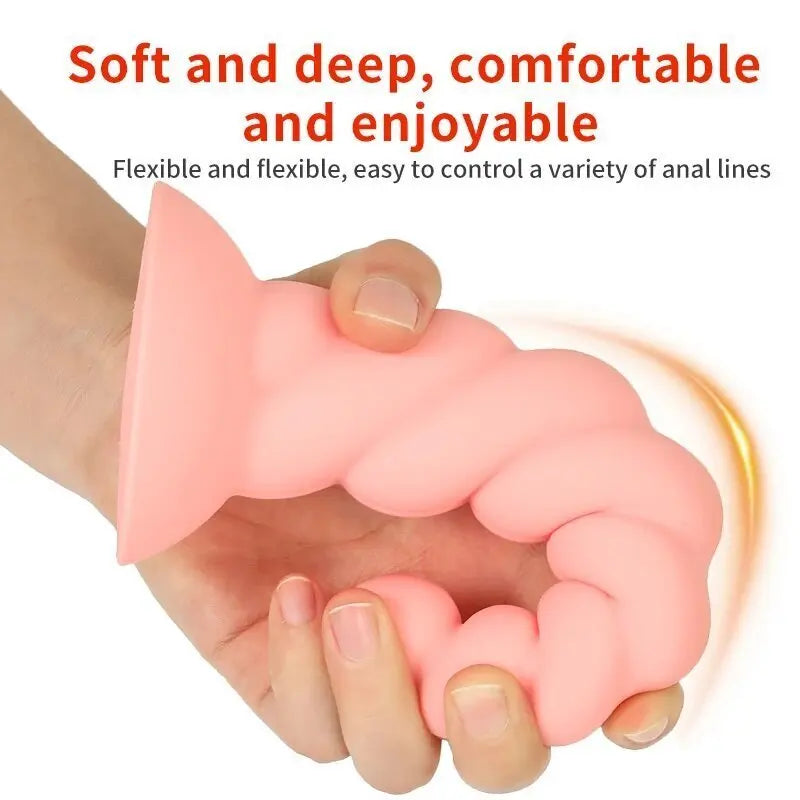 Silicone Bead Anal Plug Dildo With Strong Sucker Prostate Massager Vaginal G-point Stimulator Adult Game Sex Toys For Man Woman