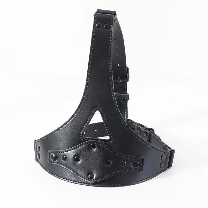 Silicone Dildo Gag Removable PU Leather Head Harness Bdsm Gag Sex Open Mouth Gag Penis Gag Sex Toys For Women Men Adult Game