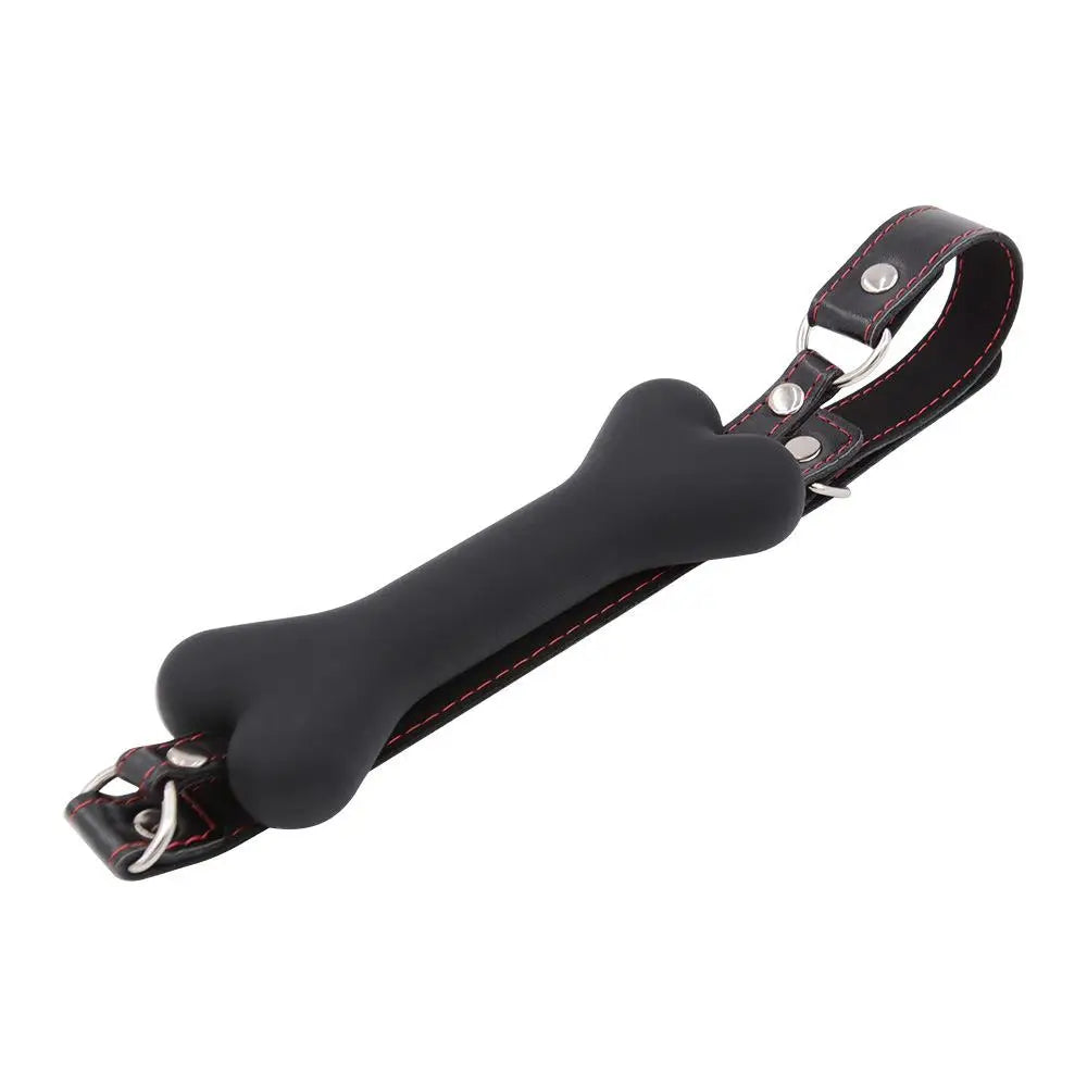 Silicone Dog Bone Bite Mouth Gag SM Restraints Bondage Harness Belt Adult SM Games Gag Ball Sex Toys For Couples Erotic Tool