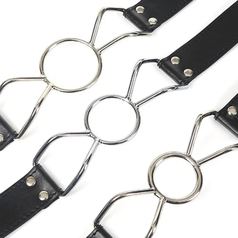 Open Mouth Gag BDSM Bondage Restraints Breathable Ring Harness Strap Fetish Sex Toys For Couples Oral Gags Cosplay Adult Games