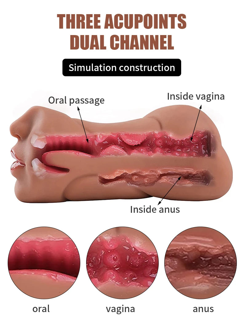 Artificial Vagina Pussy Vagina Sextoys Silicone Male Masturbators for adults 18 sucking machine sexulaes toys Sex Toys for Men