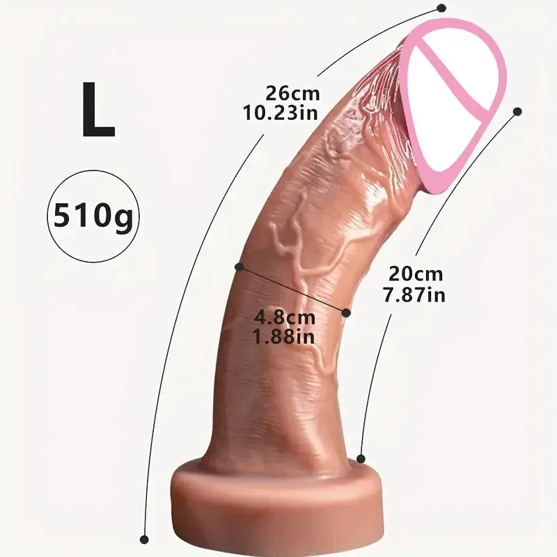 Soft Realistic Huge Glans Dildo For Female Masturbation Big Penis Anal Silicone Dildos With Suction Cup Dick Sex Toys for Women