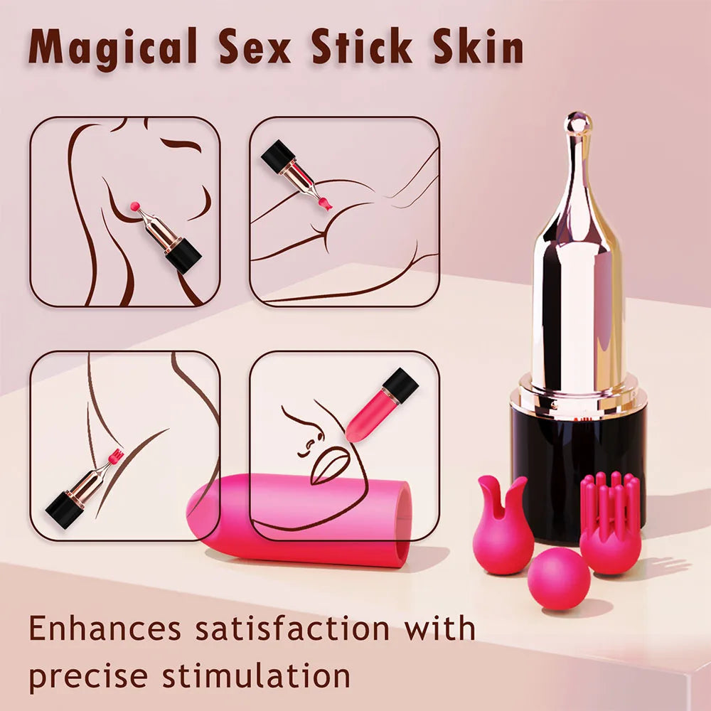 Adult Toys Mini Lipstick Vibrator for Women Masturbation Vibration Nipple Clitoral Vagina Stimulation Female Sex Toys Adults 18