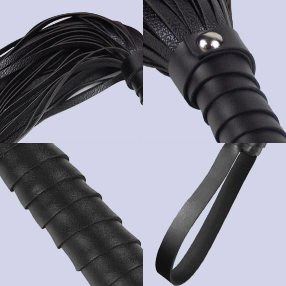 Premium BDSM Leather Bonddage, SM Spanking Paddle Whip, Flogger Adult Play, BDSM Set Soft and Durable, Roleplay Adult Toys