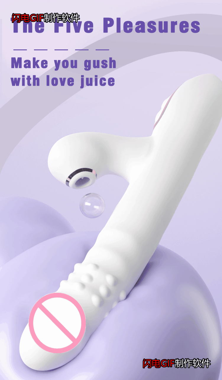 Female sex toy vibrator inserted into anal dildo licking female sex toy automatic rotating masturbation stick adult product