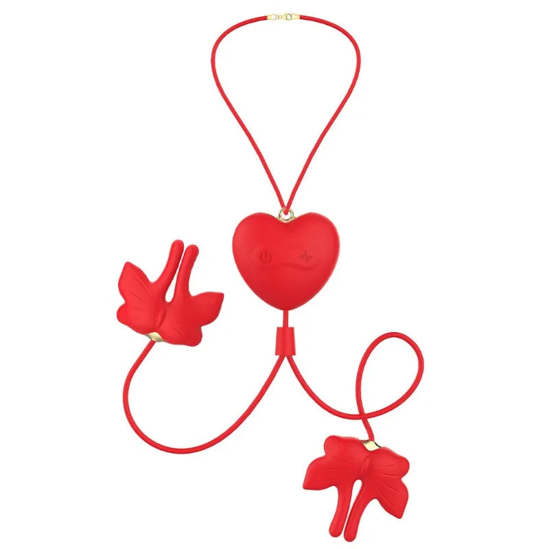 Nipple Clamp Vibrator Breast Stimulatior Magnetic Nipple Clip Sex Toys Necklace for Clitoris Anal Erotic Toys Adults for Couples
