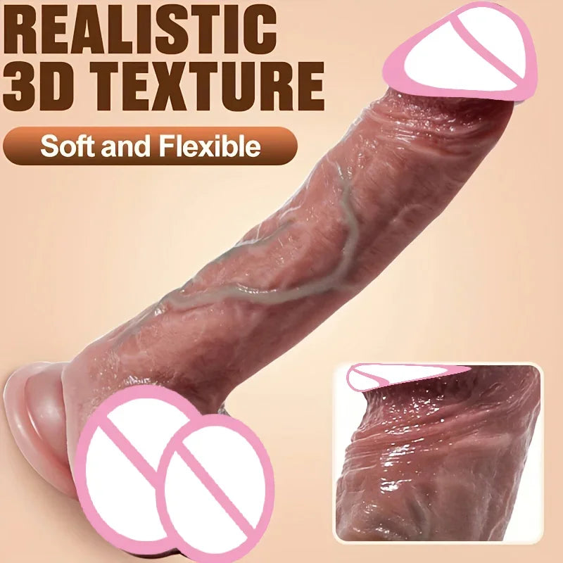 Realistic Silicone Dildo Penis Anal Masturbation Dick Cock Dildos Sexy Strap-on Gode Adult Supplies Female Sex Toy For Women18