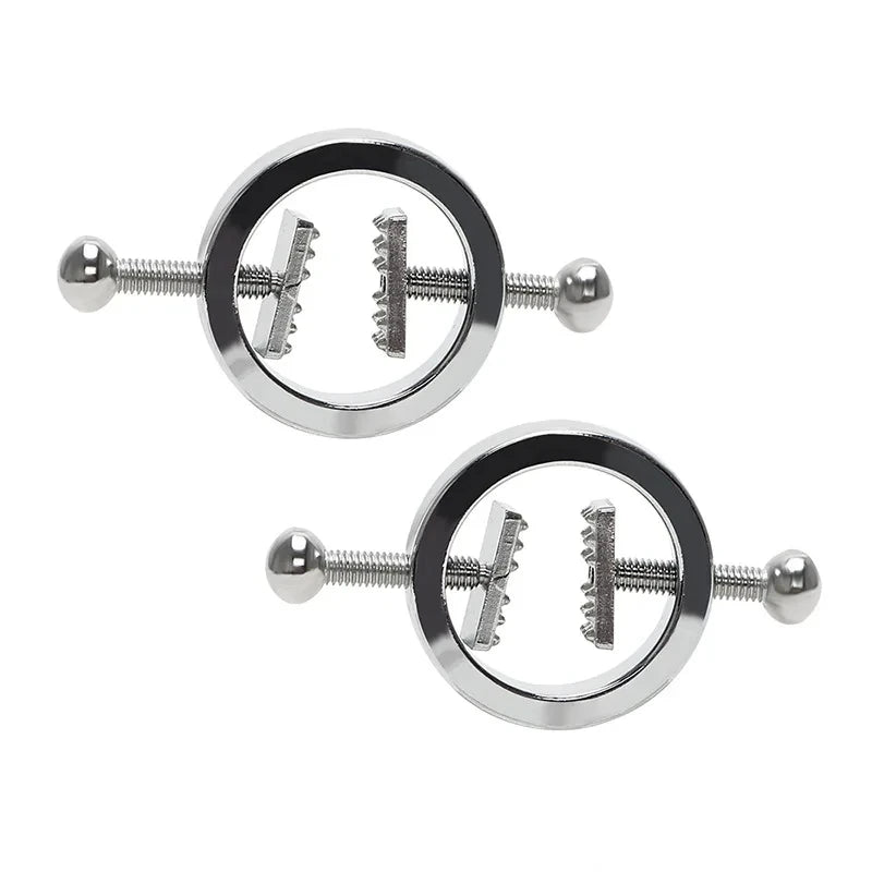 Stainless Steel Adjustable Nipple Clips Erotic Goods Nipple Stimulation Breast Bondage Restraint Fetish Bdsm Sex Toy for Woman