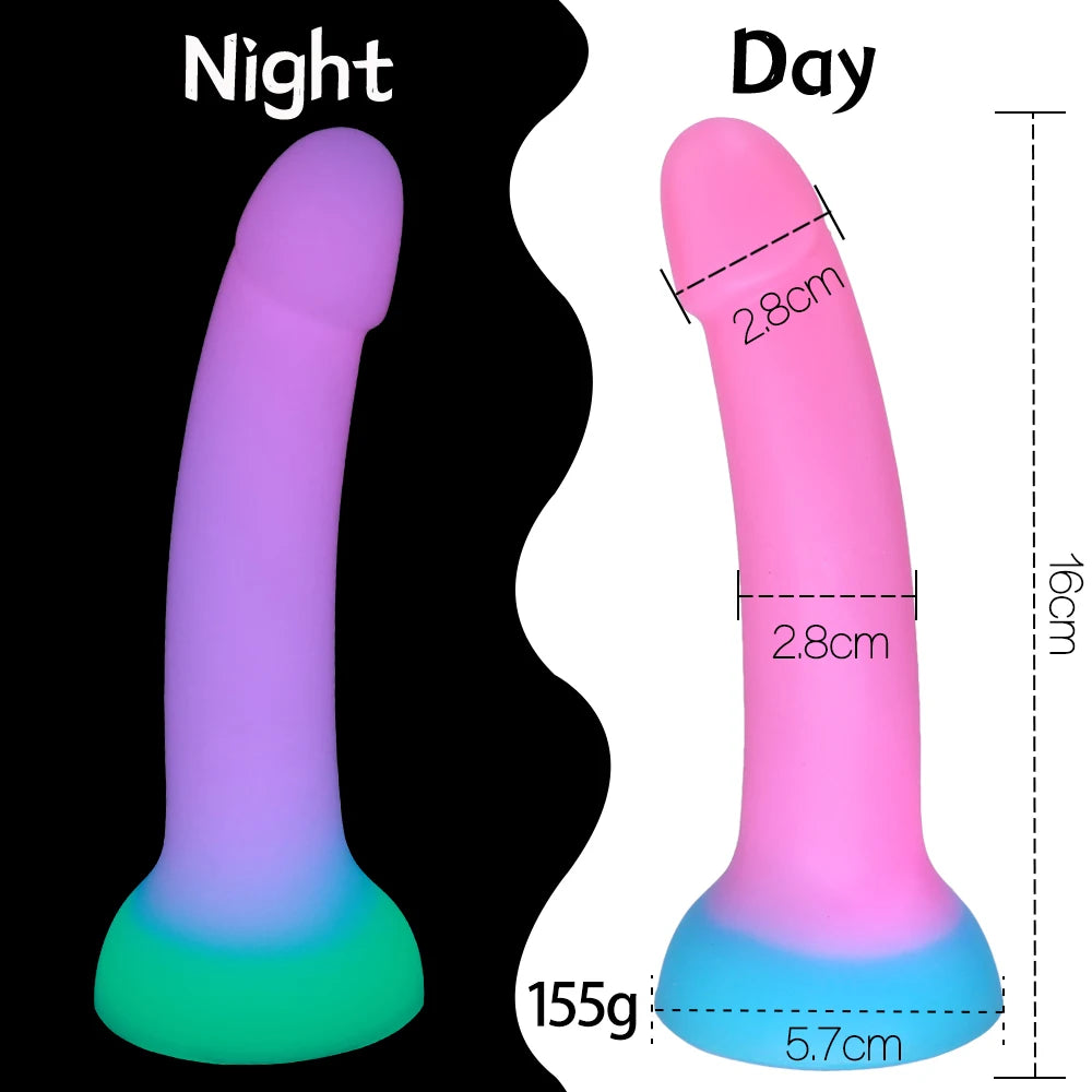 Realistic Luminous Dildo Powerful suction cup Adult games Huge Penis Big dick Female Masturbation Device Erotic Sex Toys for Cou