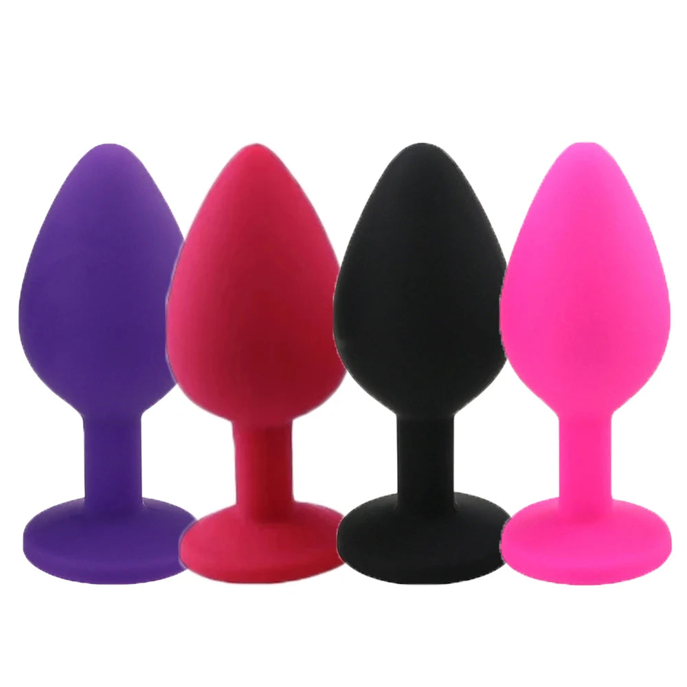 S/M/L Sexy Toys Anal Plug Butt Vibrator Women/Men Soft Silicone Erotic Anal Plug Training Adults Sex Toys for Couple Women Gay