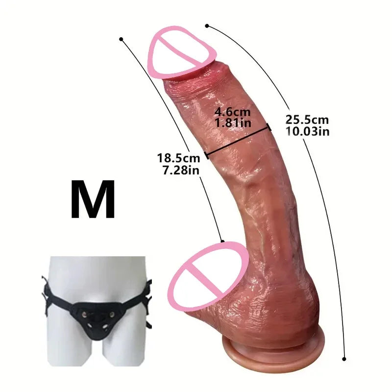Oversized Realistic Dildo Huge Penis Penetration Anal Sex Toys For Women Masturbation Soft Dick Dildos Sexy Adult Sex Toy Gay