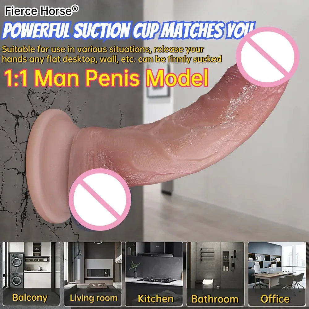 Realistic Dildo Skin Feeling Adult Sex Toys for Women Big Penis with Suction Cup Female Masturbator Anal Sex Product Anal Dildos