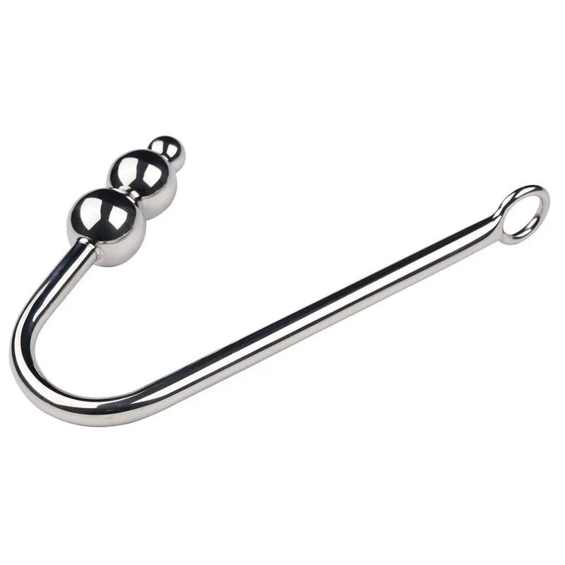 Anal Hook with 3 Balls Metal Anal Dilator Kit, Butt Plug Fetish Bondage Hook Adult Sex Toys & Games Anal Hook for Wom