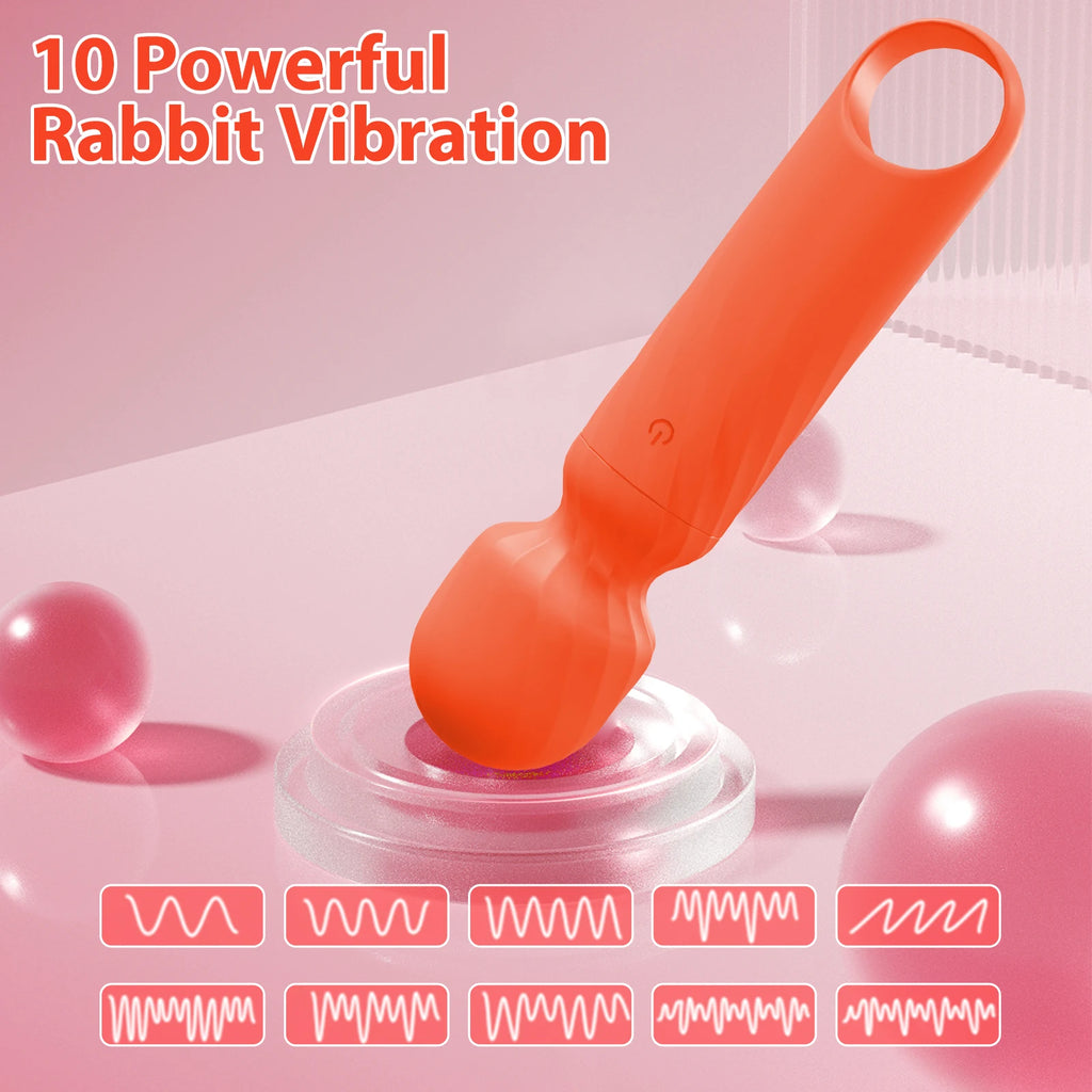 Mini Magic Wand Vibrator Sex Toys for Women Clitoris Stimulator AV Stick G Spot Vagina Massager Vibrating Dildo Masturbator