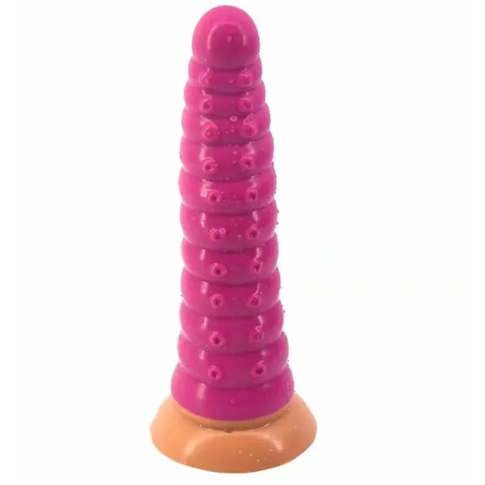 Silicone Simulation Dildo Female Masturbator Clitoris Massager Sex Toy Simulation Caterpillar Dildo