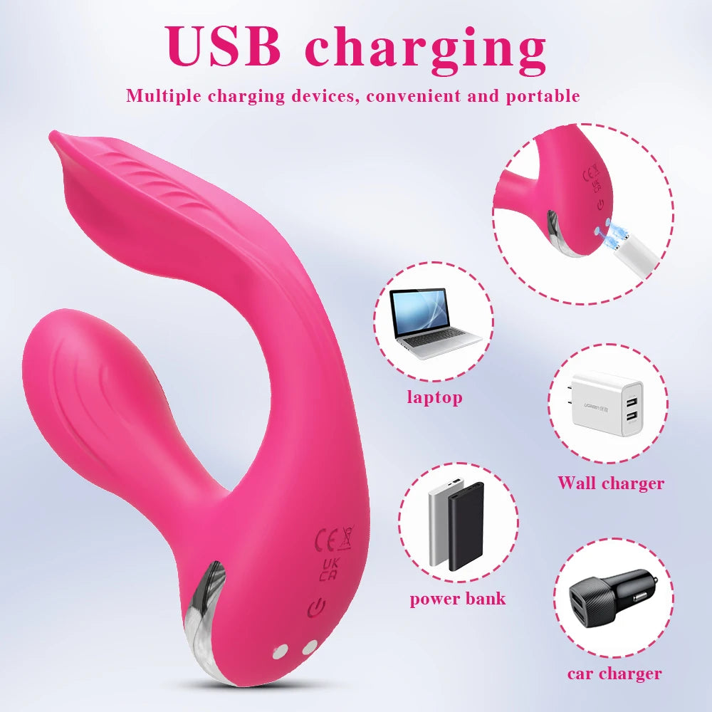 Adult Products Toys Double Penetration Vibrator Women Couple Dildo Vagina Stimulator Vibration Anal Vibration Masturbation Tools