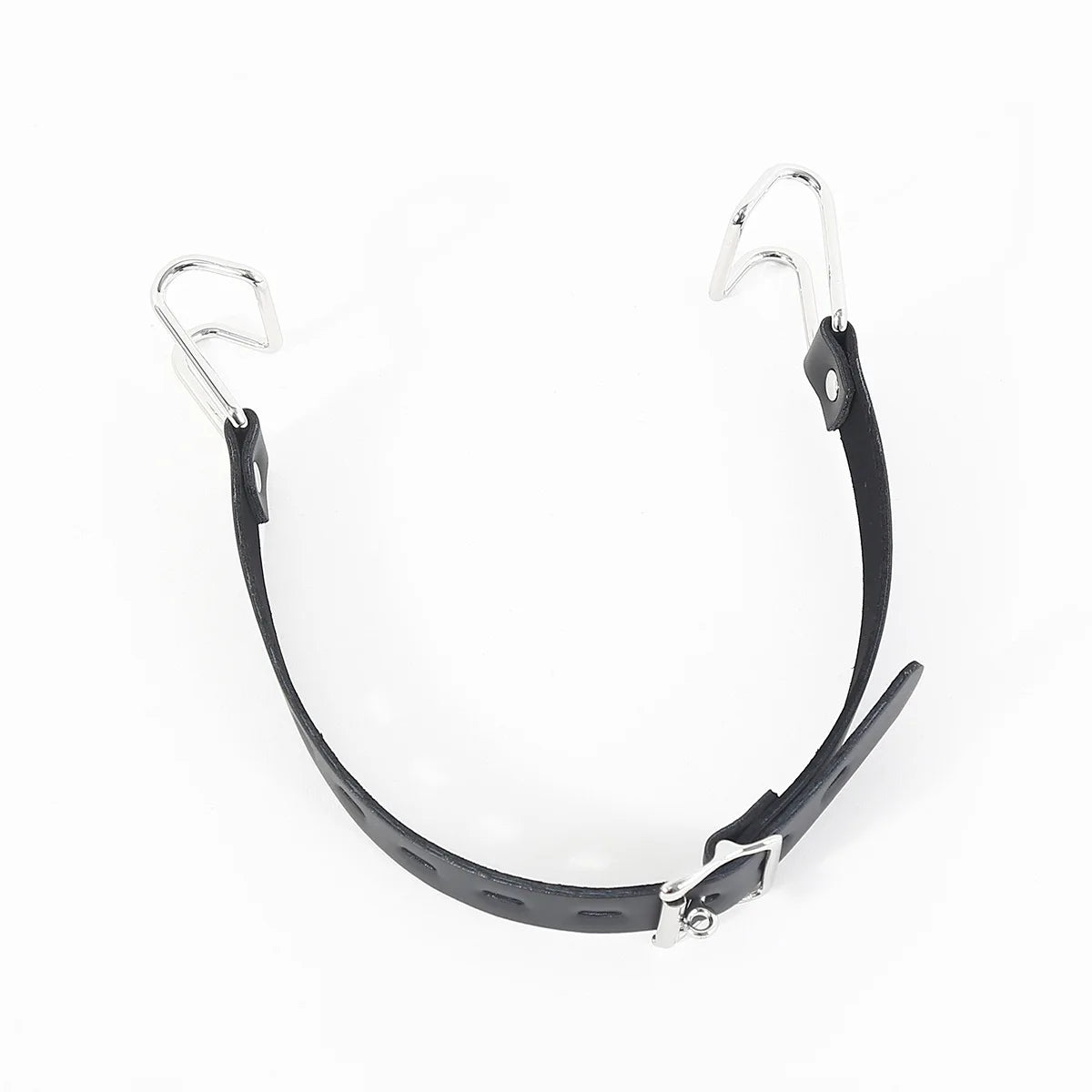 Stainless Steel Spider Ring Gag BDSM Bondage,Nose & Mouth Hook Spreader Leather Head Harness ,Sex Toys For Couples Restraints