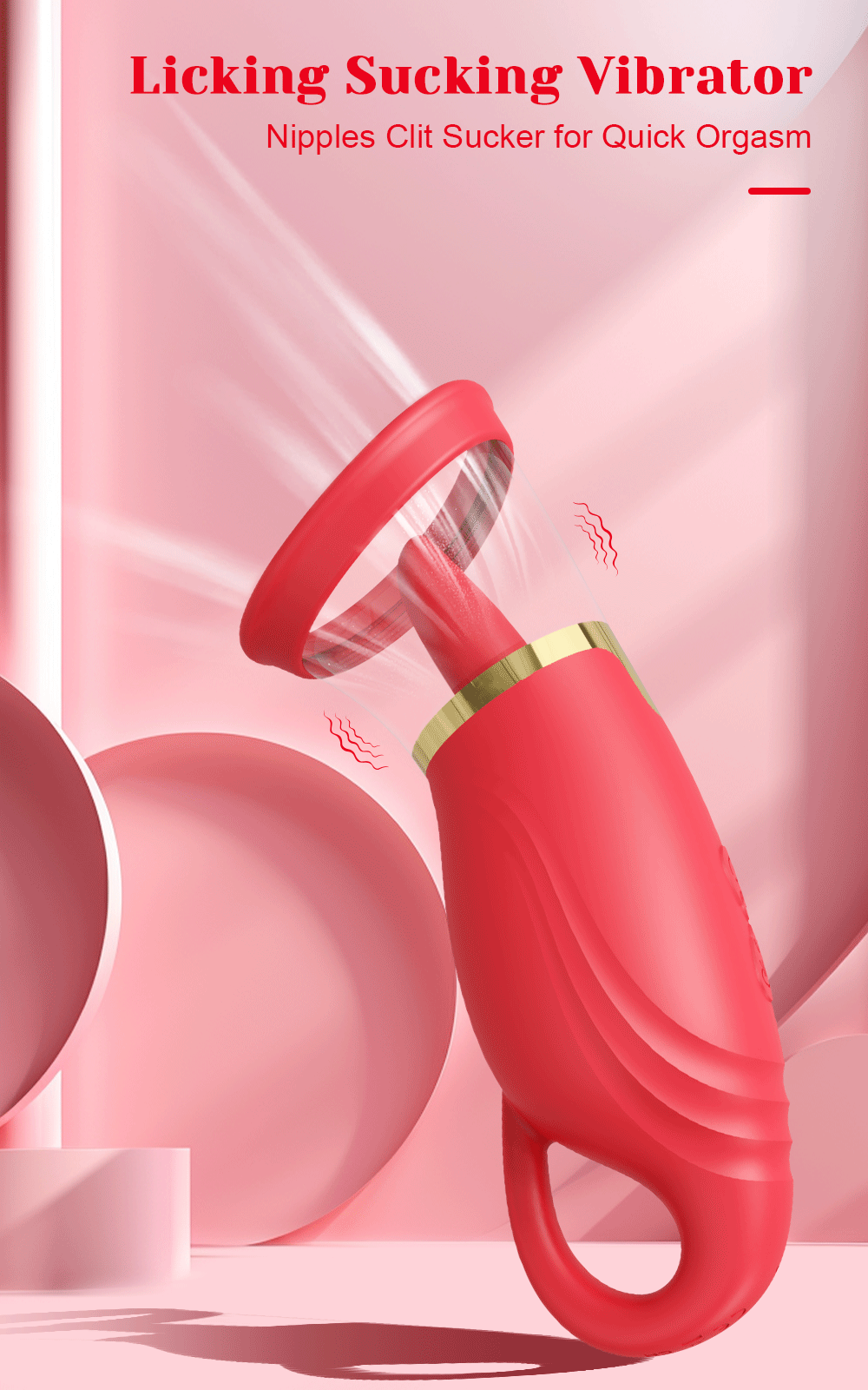 Vibrator Adult Sex Toys for Women Sucking Vibrator Rose-Sex Toy 3 Sucking 9 Tongue Licking Vibrating G Spot Vibrators Adult 18+