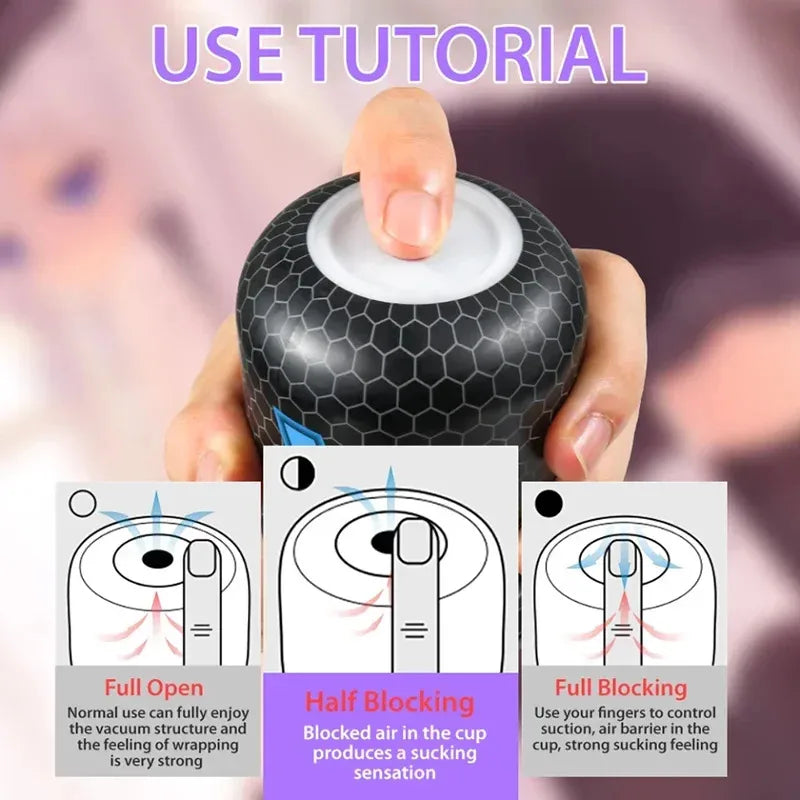 Powerful Male Masturbator Sex Toys for Men Pocket Pussy Artificial Vagina Blowjob Massager Fleshlight Adult Supplies 18+