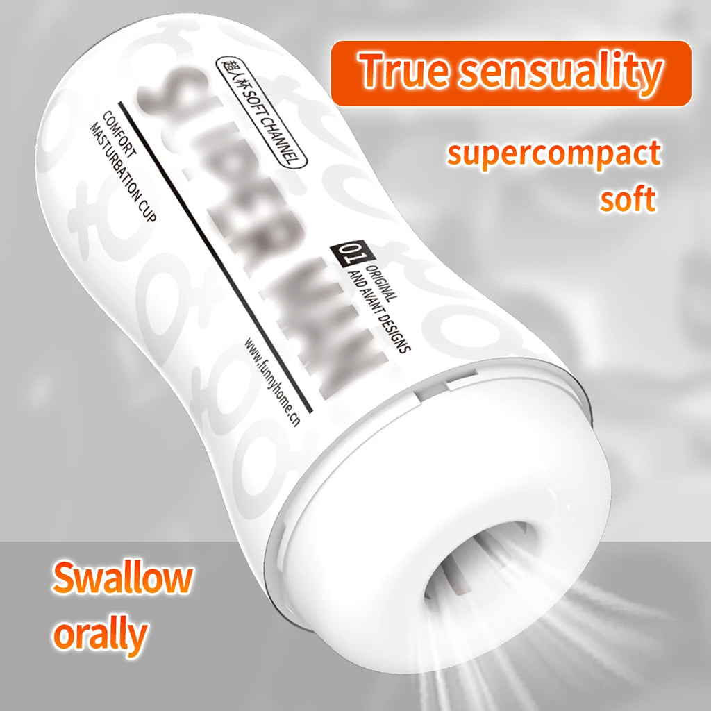 Male Masturbation Cup Automatic Sucking Real Oral Vaginal Masturbator Male Sex Toy Oral Sex Machine Pocket Pussy  Adult toys 18+