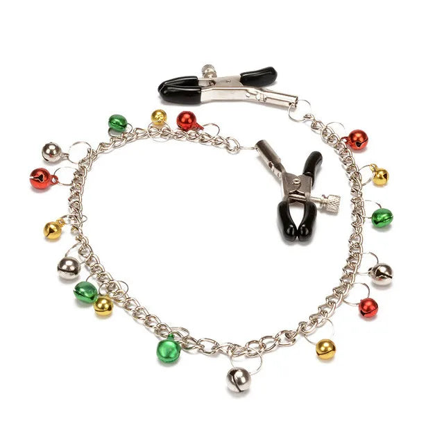 Bdsm Bondage Choker Collar with Nipple Clamp Breast Clip Chain Fetish Slaves Flirt Adult Games Erotic Tools Sex Toys for Couples