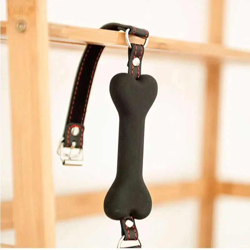 BDSM Sex Harness Mouth Adult Toys Silicone Dog Bone Ball Gag Open Mouth Gag Ball Bdsm Bondage Sex Products Sm Sex Toys for Women